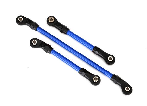 Traxxas - TRX8146X - Steering link, 5x117mm (1)/ draglink, 5x60mm (1)/ panhard link, 5x63mm (blue powder coated steel) (assembled with hollow balls) (