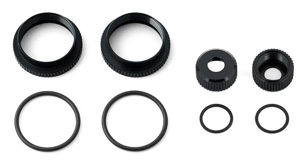 Team Associated - AE81492 - 16mm Shock Collar and Seal Retainer Set, black
