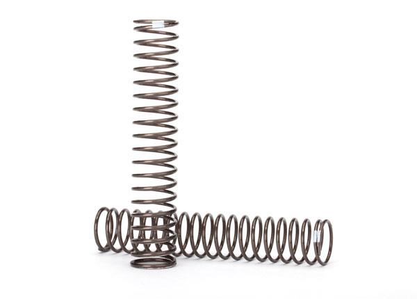 Traxxas - TRX8153 - Springs, shock, long (natural finish) (GTS) (0.29 rate, white stripe) (for use with TRX-4® Long Arm Lift Kit)
