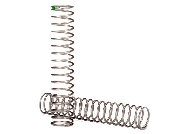 Traxxas - TRX8156 - Springs, shock, long (natural finish) (GTS) (0.54 rate, green stripe) (for use with TRX-4® Long Arm Lift Kit)