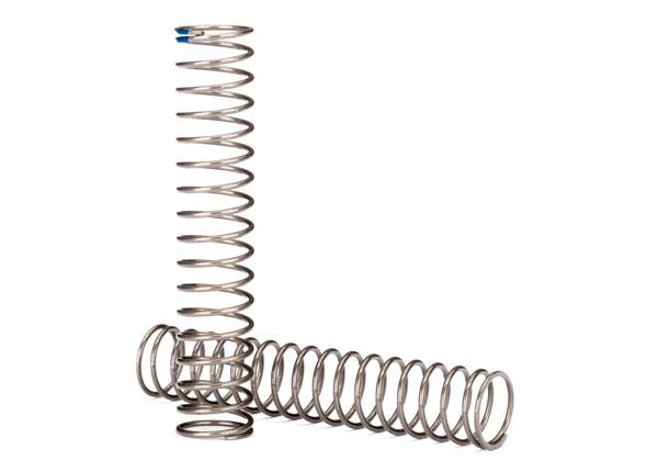 Traxxas - TRX8157 -  Springs, shock, long (natural finish) (GTS) (0.62 rate, blue stripe) (for use with TRX-4® Long Arm Lift Kit)