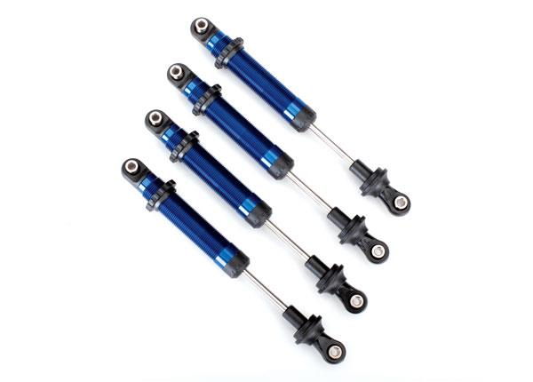 Traxxas - TRX8160x - Shocks, GTS, aluminum (blue-anodized) (assembled without springs) (4) (for use with #8140X TRX-4® Long Arm Lift Kit)
