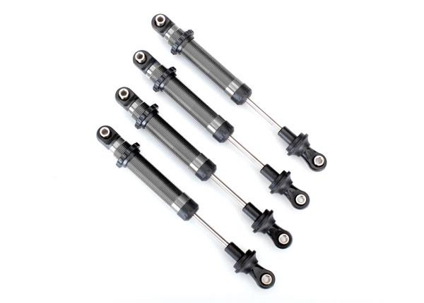 Traxxas - TRX8160 -Shocks, GTS, silver aluminum (assembled without springs) (4) (for use with #8140 TRX-4® Long Arm Lift Kit)
