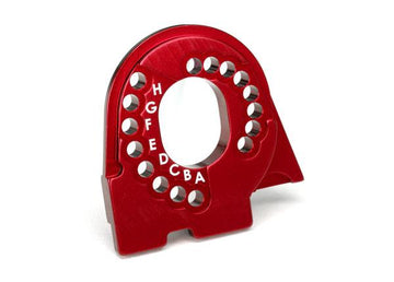 Traxxas - TRX8290R - Motor mount plate, TRX-4®, 6061-T6 aluminum (red-anodized)