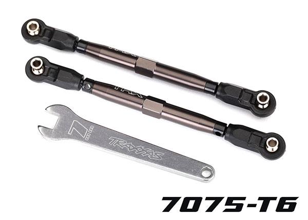Traxxas - TRX8547A - Toe links, front, Unlimited Desert Racer® (TUBES dark titanium-anodized, 7075-T6 aluminum, stronger than titanium) (102mm) (2)