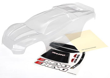 Traxxas - TRX8611 - E-Revo VXL karosseri i klar lexan (Inkl. mærker)