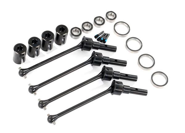 Traxxas - TRX8950X - Driveshafts, steel constant-velocity (assembled), front or rear (4) (#8654, 8654G, or 8654R and #7758, 7758G, or 7758R required f