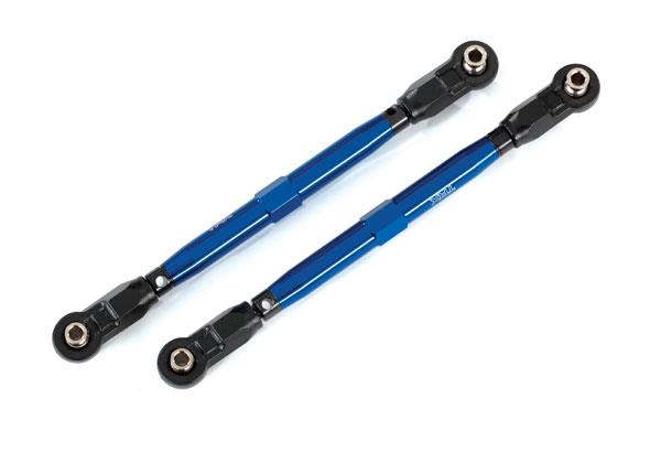 Traxxas - TRX8997X - Toe links, front (TUBES blue-anodized, 6061-T6 aluminum) (2) (for use with #8995 WideMaxx™ suspension kit)