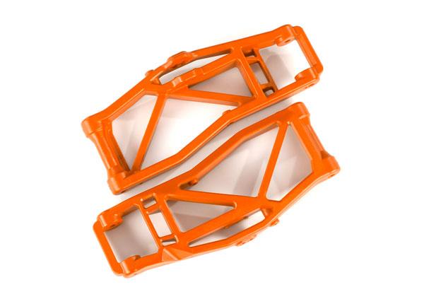 Traxxas - TRX8999T - Suspension arms, lower, orange (left and right, front or rear) (2) (for use with #8995 WideMaxx™ suspension kit)