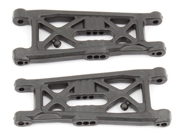 RC10B6 FT Front Suspension Arms, flat, carbon fiber