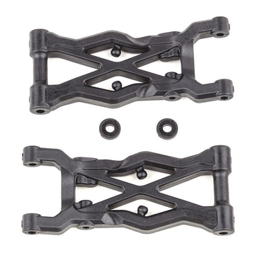 RC10B6.4 FT Rear Suspension Arms 75mm, carbon fiber