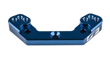 RC10B6. FT Rear Ballstud Mount, +2mm, blue