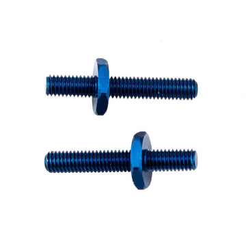 RC10B6.4 FT Battery Strap Shoulder Screws, blue aluminum