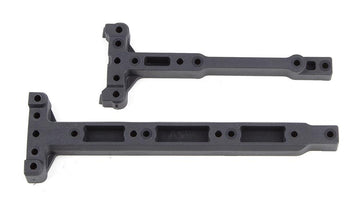 RC10B74 FT Chassis Braces, Carbon