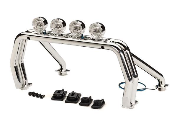 Traxxas - TRX9262X - Roll bar (assembled with LED lights)/ mounts (front (2), rear (left & right))/ 2.6x12mm BCS (self-tapping) (4) (fits #9212 or 9