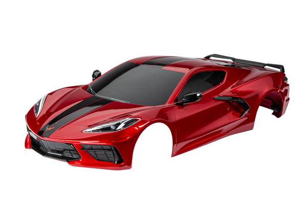 Traxxas - TRX9311R - Chevrolet Corvette Stingray Karosseri i rød - Inkl. klistermærker