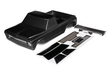 Body, Chevrolet C10, black (painted) (includes wing & decals) (requires #9415 series body accessories to complete body)