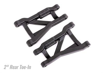 Suspension arms, black, rear (left & right), heavy duty, 2° toe angle (2)