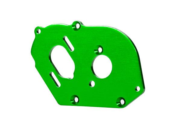 Traxxas - TRX9490G - Plate, motor, green (4mm thick) (aluminum)/ 3x10mm CS with split and flat washer (2)