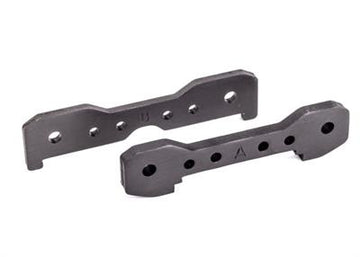 Tie bars, front, 6061-T6 aluminum (dark titanium-anodized)