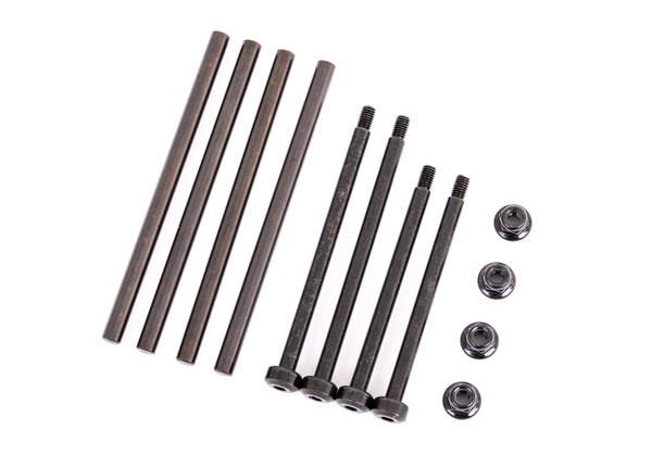 Traxxas - TRX9540 - Suspension pin set, front & rear (hardened steel), 4x67mm (4), 3.5x48.2mm (2), 3.5x56.7mm (2)/ M3x0.5mm NL, flanged (2)