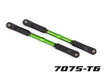 Camber links, rear, Sledge® (TUBES green-anodized, 7075-T6 aluminum, stronger than titanium) (144mm) (2)/ rod ends, assembled wi