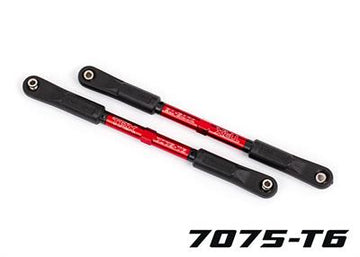 Camber links, rear, Sledge® (TUBES red-anodized, 7075-T6 aluminum, stronger than titanium) (144mm) (2)/ rod ends, assembled with