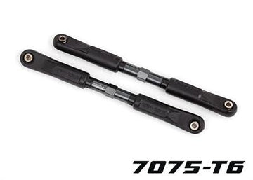 Toe links, Sledge® (TUBES dark titanium-anodized, 7075-T6 aluminum, stronger than titanium) (120mm) (2)/ rod ends, assembled wit