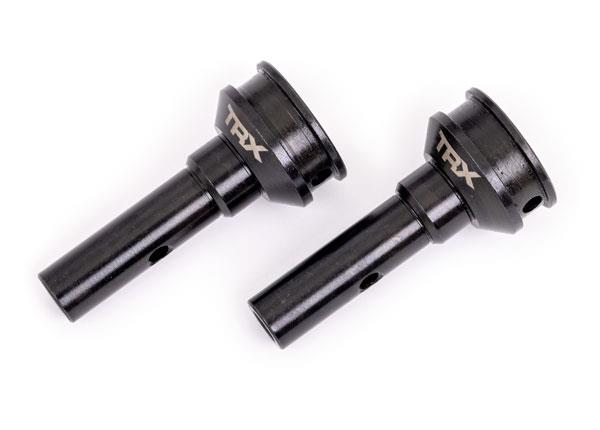 Traxxas - TRX9553X - Stub axles, hardened steel (2) (for steel constant-velocity driveshafts) (fits Sledge®)