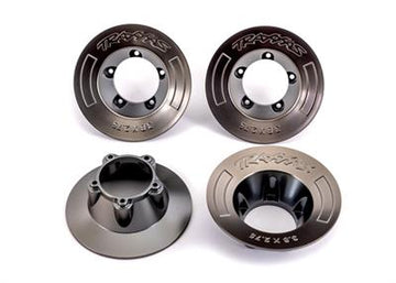 Wheel covers, satin black chrome (4) (fits #9572 wheels)