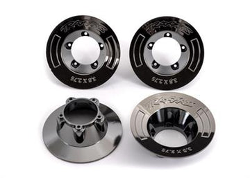 Wheel covers, black chrome (4) (fits #9572 wheels)