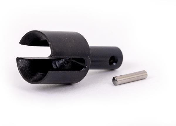 Traxxas - TRX9586 - Differential output cup, center (hardened steel)/ 2.5x12mm pin