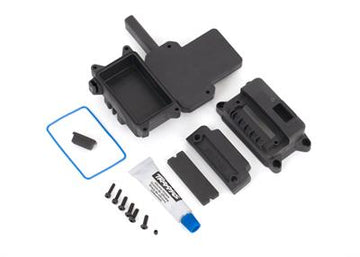 Box, receiver (sealed) w/ ESC mount/ receiver box cover/ access plug/ foam pads/ silicone grease/ 2.5x10 CS (2)/ 3x10 BCS (4)