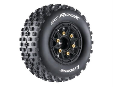 LouiseRC - T3229SB - Tires & Wheels SC-ROCK (Removable Hex 4pcs) Soft (2)