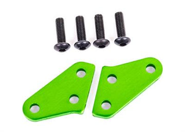 Steering block arms (aluminum, green-anodized) (2) (fits #9635 series & 9637 series steering blocks