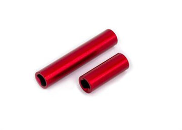 Driveshafts, center, female, 6061-T6 aluminum (red-anodized) (front & rear) (for use with #9751 metal center driveshafts)