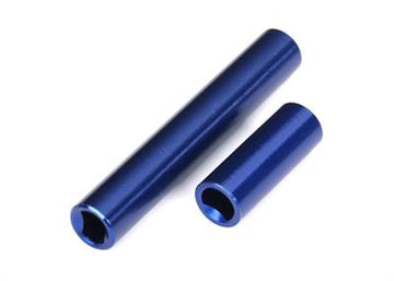 Driveshafts, center, female, 6061-T6 aluminum (blue-anodized) (front & rear) (for use with #9751 metal center driveshafts) (