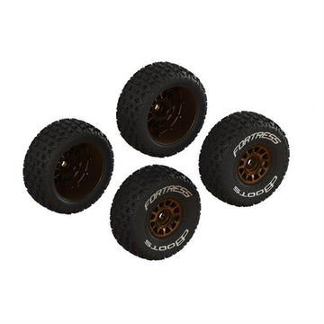 Arrma - ARA-2024 - dBoots 'FORTRESS' Glued Tire Set, Bronze (2 Pairs)