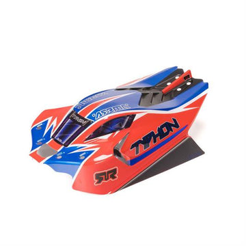 Arrma - ARA-2251 - 1/8 Clipless Painted Decaled Body Red: TYPHON 4X4