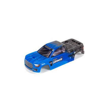 Arrma - ARA402302 - GRANITE 4X4 MEGA Karosseri malet og klippet (Blå)