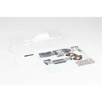 Arrma - ARA402320 - 1/10 Clear Body with Decals and Window Masks: KRATON 4X4 BLX