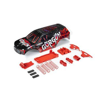Arrma - ARA402354 - GORGON Painted Decaled Trimmed Body Set Black / Red