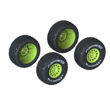 Arrma - ARA550115 - dBoots 'FORTRESS' Tire Set Glued Yellow (2 Pairs)