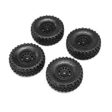 Axial - AXI-1538 - 1.0 Black Rhino Primm & Falken M/T Tires (4): SCX24