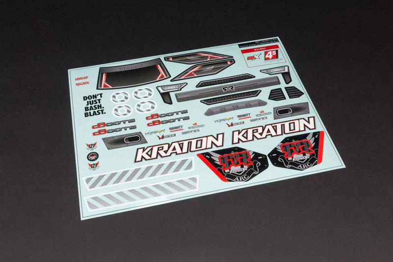 Arrma - ARA402213 - KRATON 4X4 CLEAR BODYSHELL (INC. DECALS)