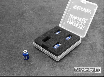 Bittydesign - BDBPMK10-BE - Body Post Marker kit Blue - 1/10 scale Model Cars