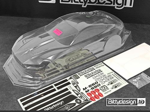 Bittydesign - BDDG-M550 - M-550 1/10 No Prep Drag Racing Body - 325 mm hjulafstand