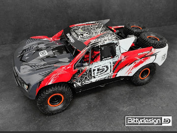 Bittydesign - BDTRX7-FLCK-PPR - FALCON-X Red for TRAXXAS UDR Pre-cut 1.5mm