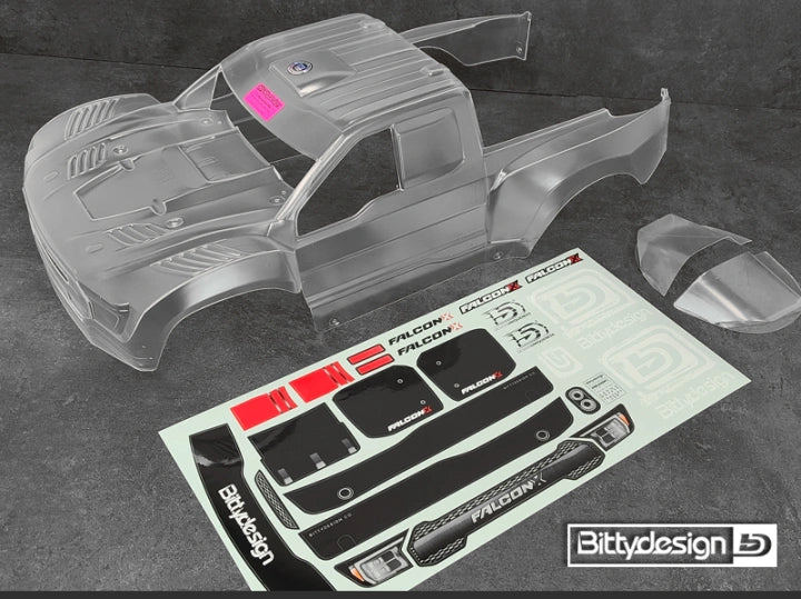 Bittydesign - BDTRX7-FLCK - FALCON-X Clear Body for TRAXXAS UDR Pre-cut 1.5mm