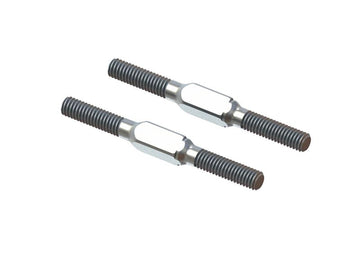 STEEL TURNBUCKLE M4X45MM (SILVER) (2PCS)